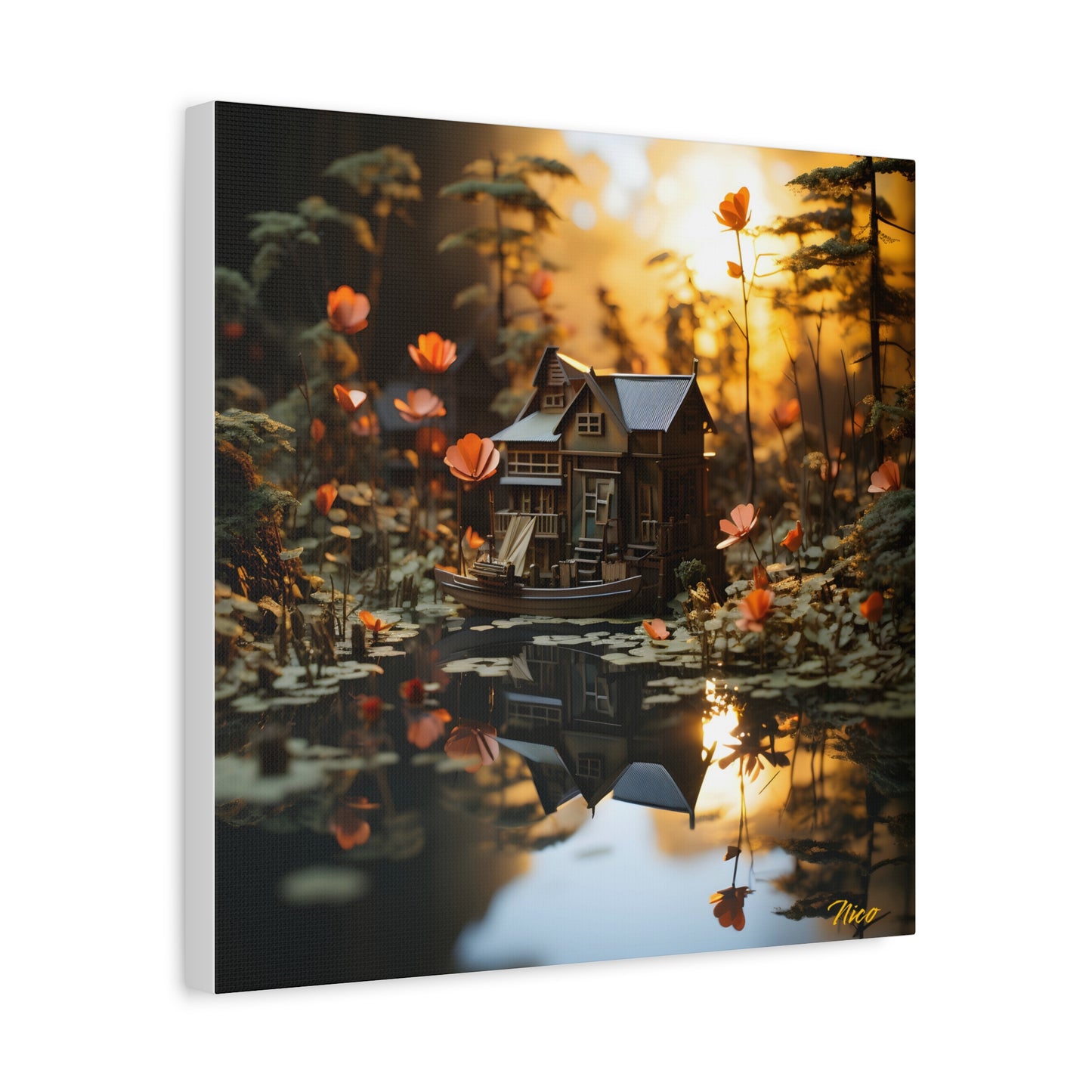 Born On A Bayou Print #7 - Streached Matte Canvas Print, 1.25" Thick