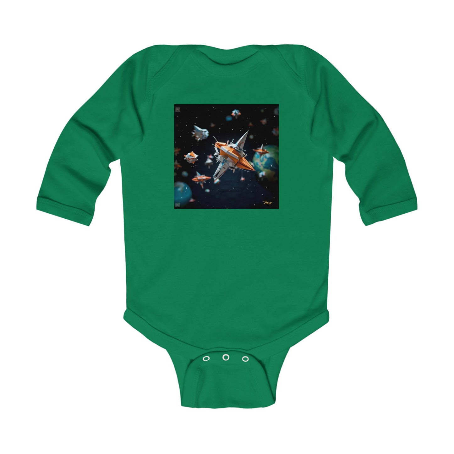 Elons' Dream Series Print #1 Infant Long Sleeve Bodysuit