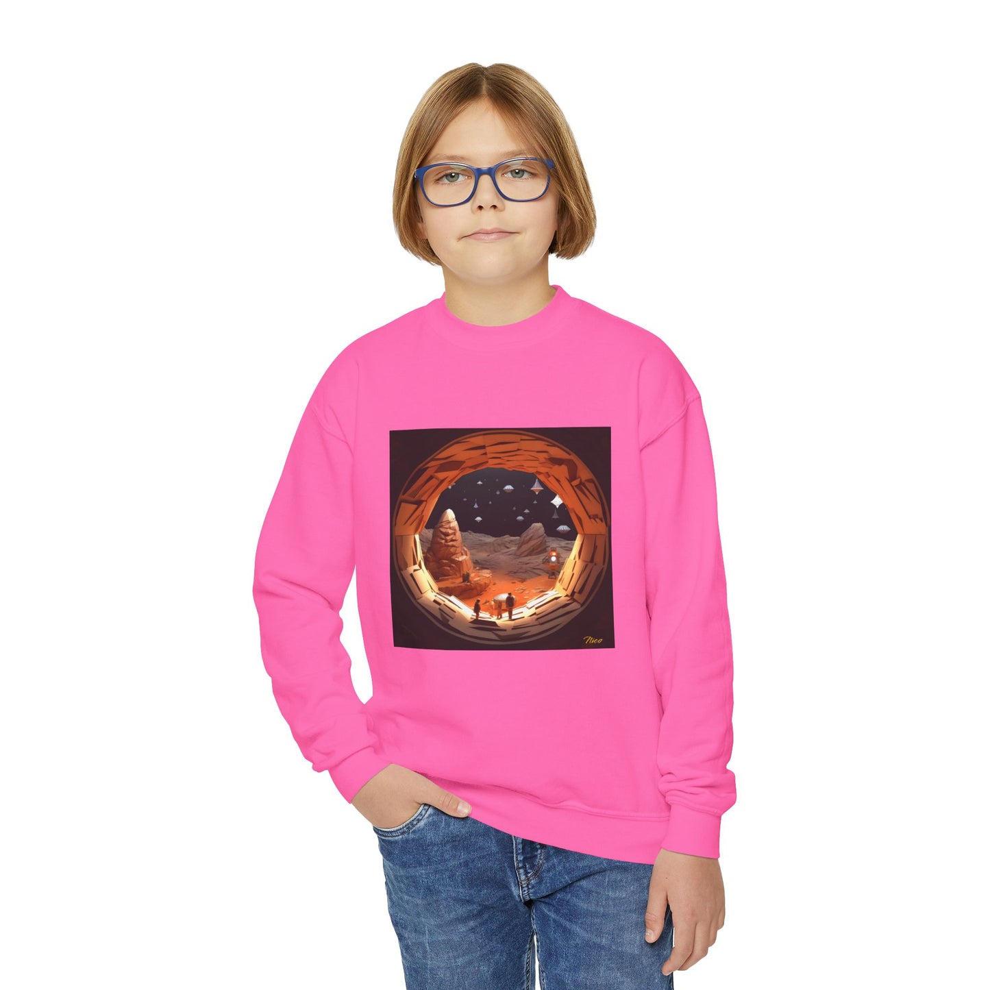 Elons' Dream Series Print #4 Youth Crewneck Sweatshirt