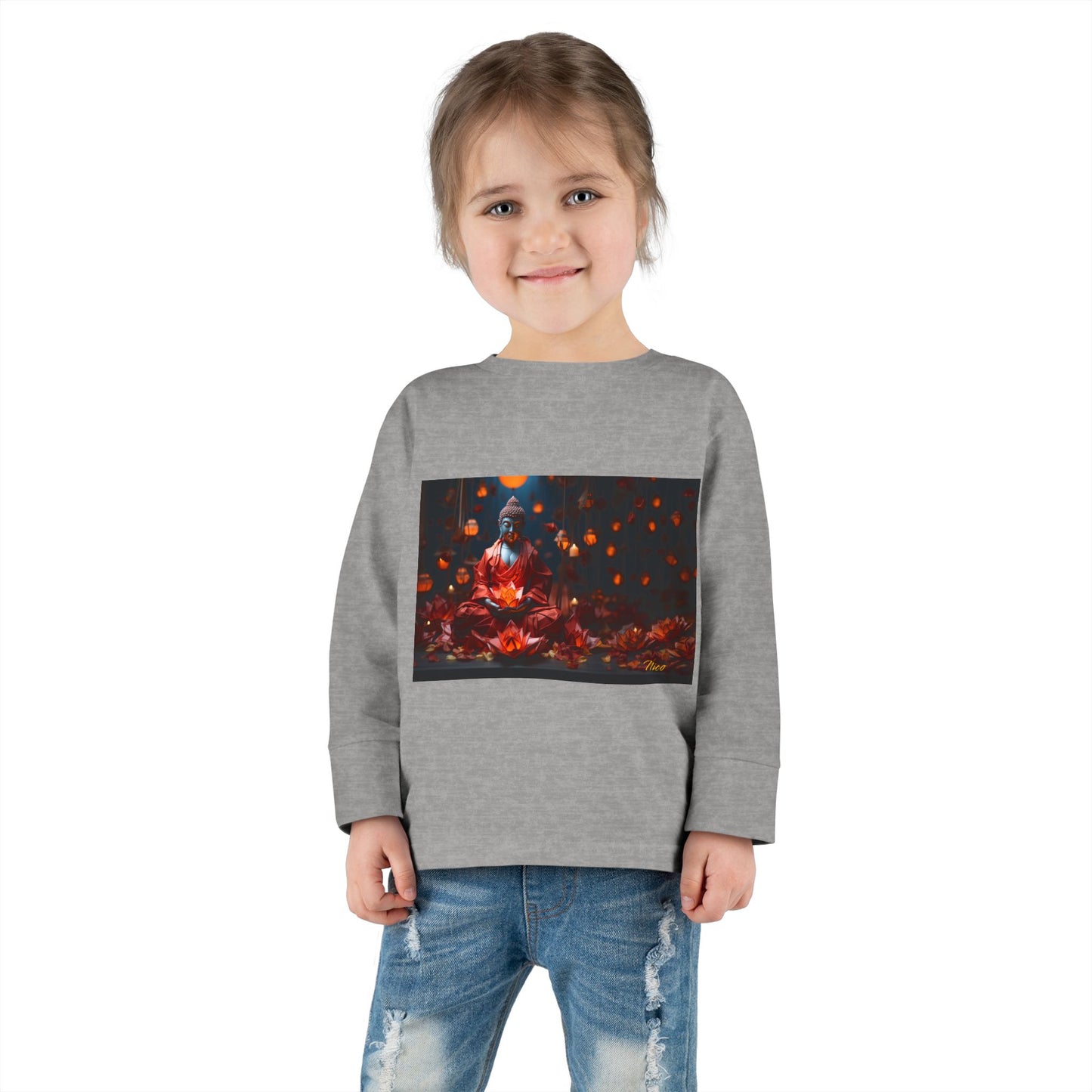 Ascending Buddha Series Print #2 Toddler Long Sleeve Tee