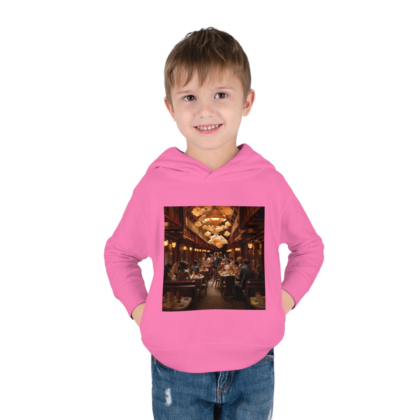 Orient Express Series Print #8 Toddler Pullover Fleece Hoodie