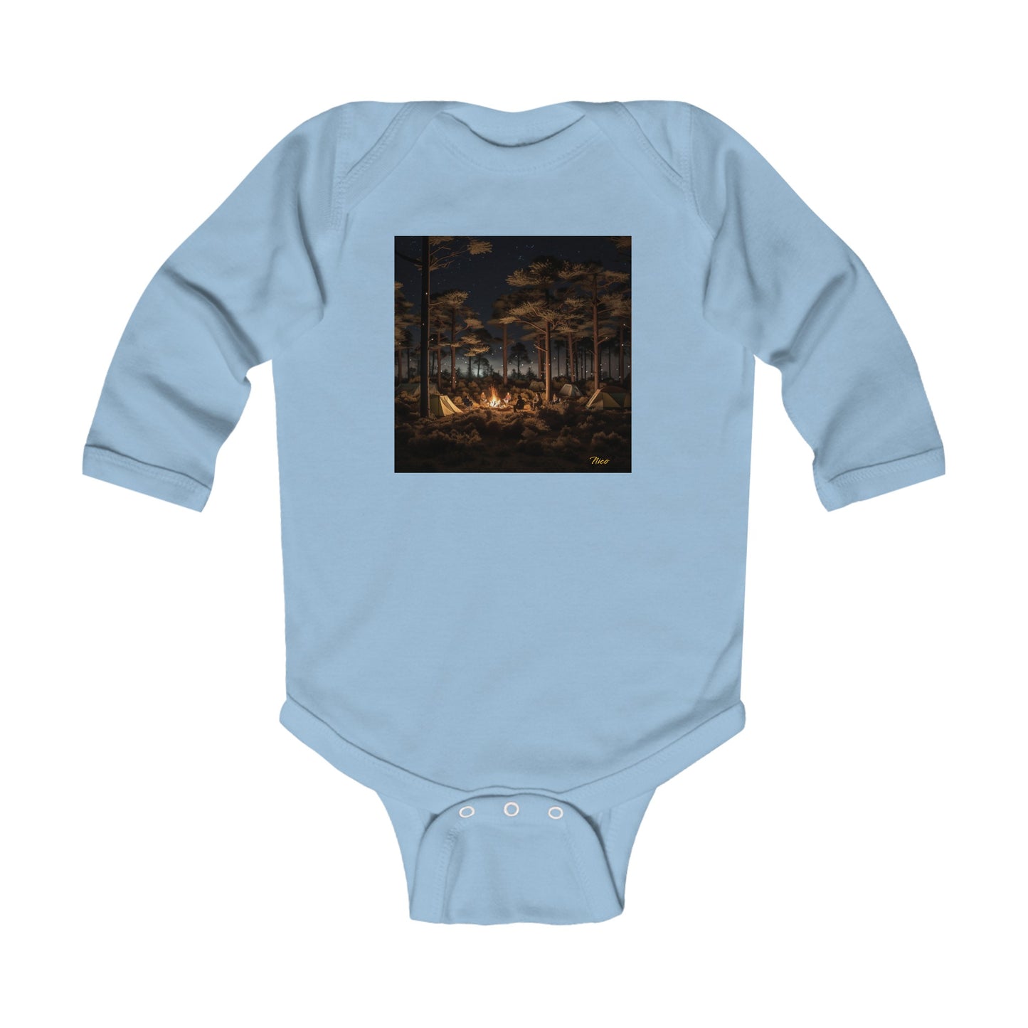 Under The Starry Skies Series Print #9 Infant Long Sleeve Bodysuit