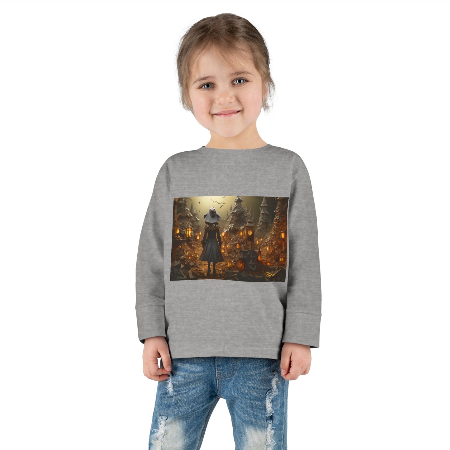 Halloween 2024 Series Print #3 Toddler Long Sleeve Tee