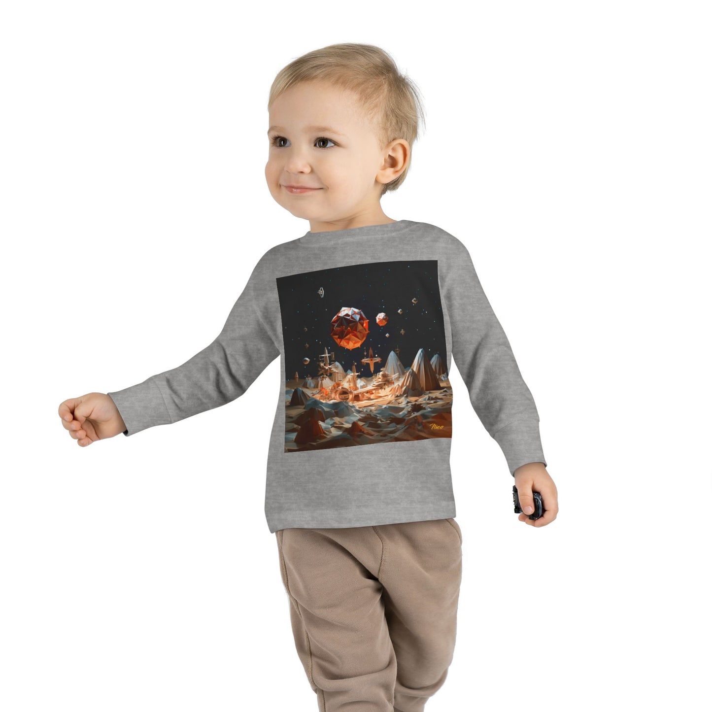 Elons' Dream Series Print #7 Toddler Long Sleeve Tee