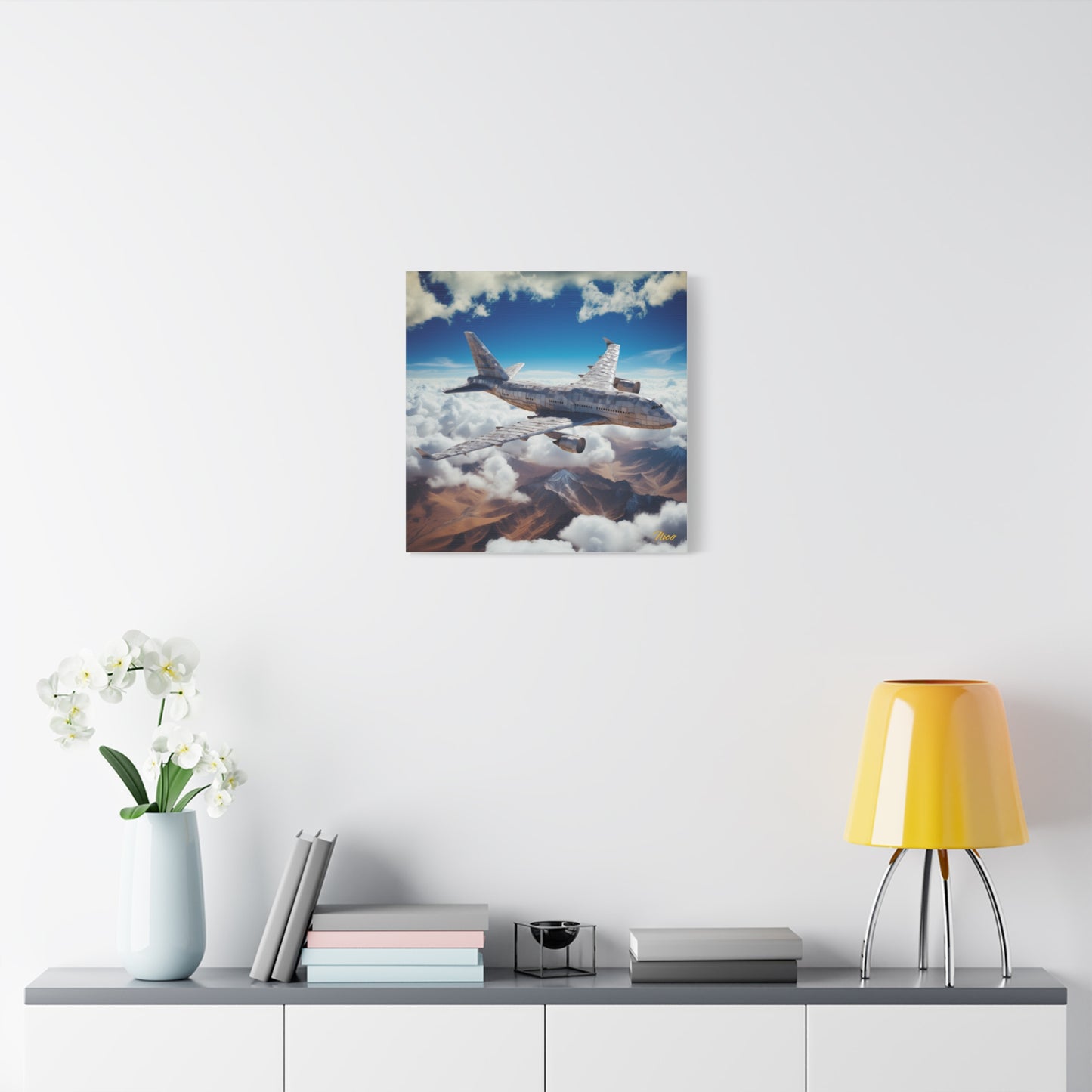 Frequent Flyer Miles Series Print #9 - Streched Matte Canvas Print, 1.25" Thick