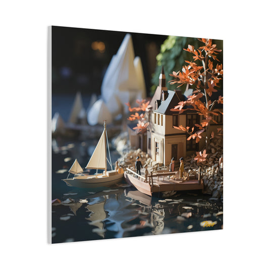 On The Docks By The Bay Series Print #9 - Streched Matte Canvas Print, 1.25" Thick