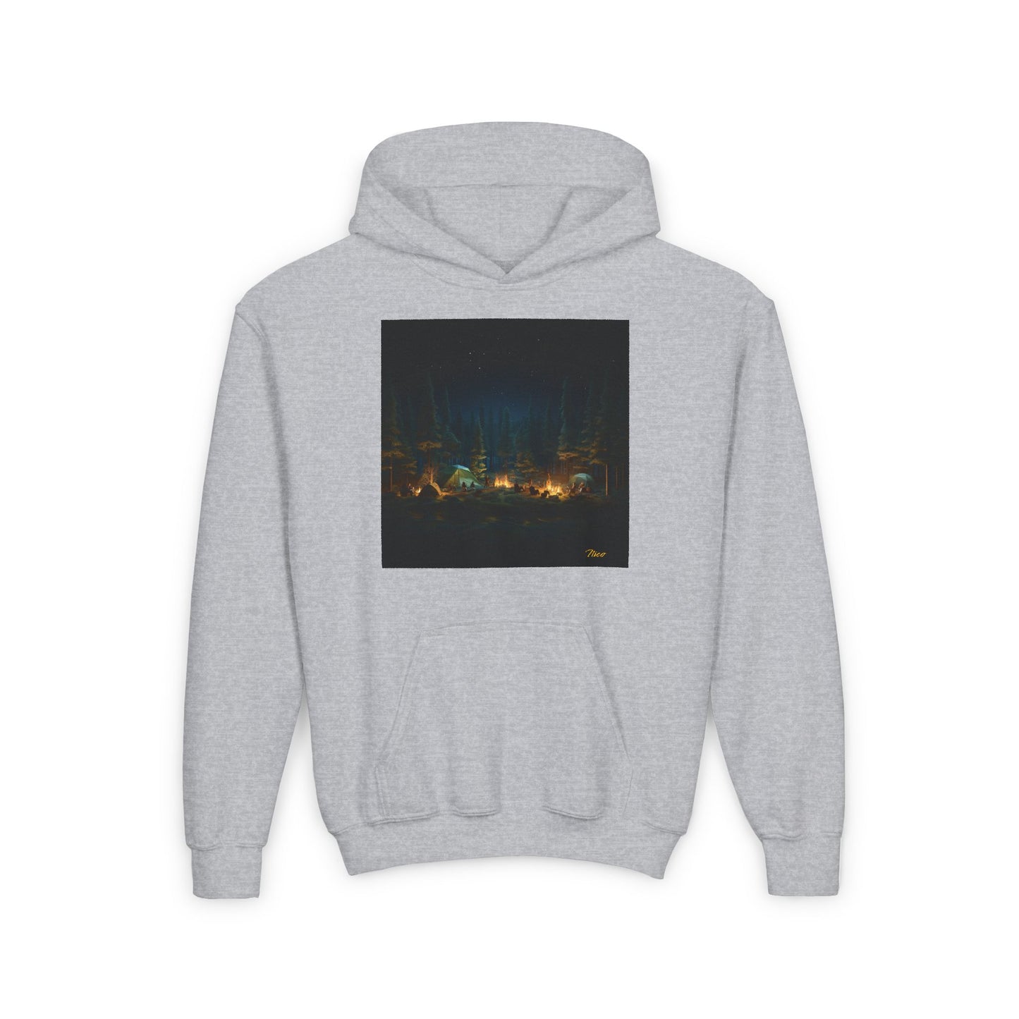 Under The Starry Skies Series Print #2 Youth Heavy Blend Hooded Sweatshirt