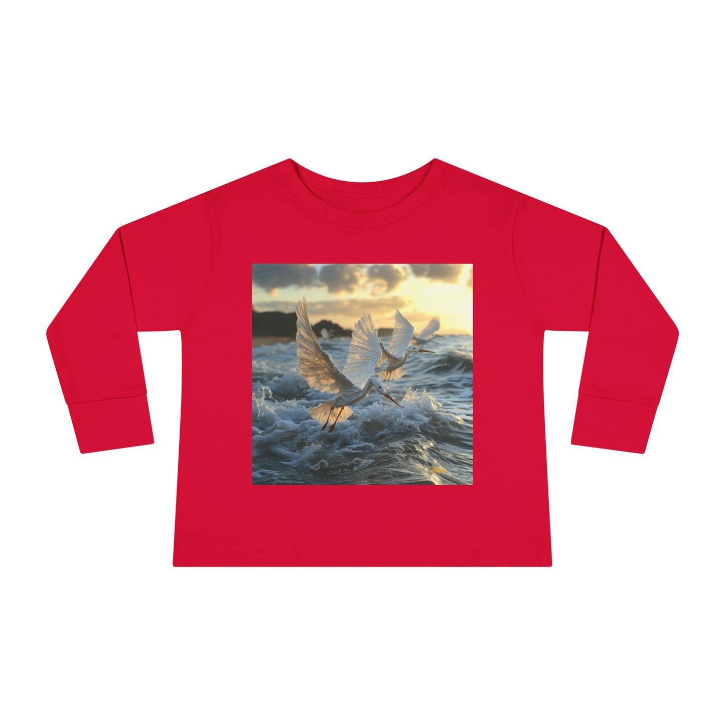 By The Seaside Series Print #10 Toddler Long Sleeve Tee