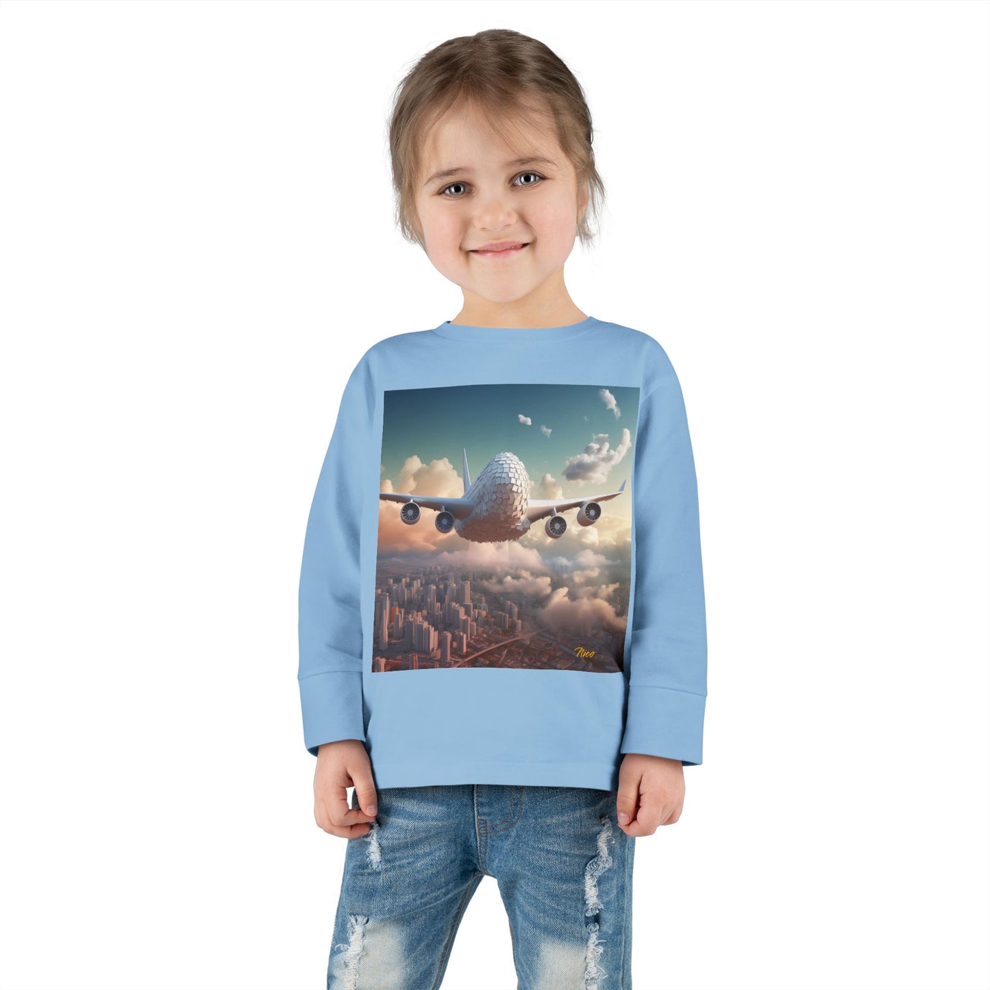 Big Ol' Jet Airliner Series Print #1 Toddler Long Sleeve Tee