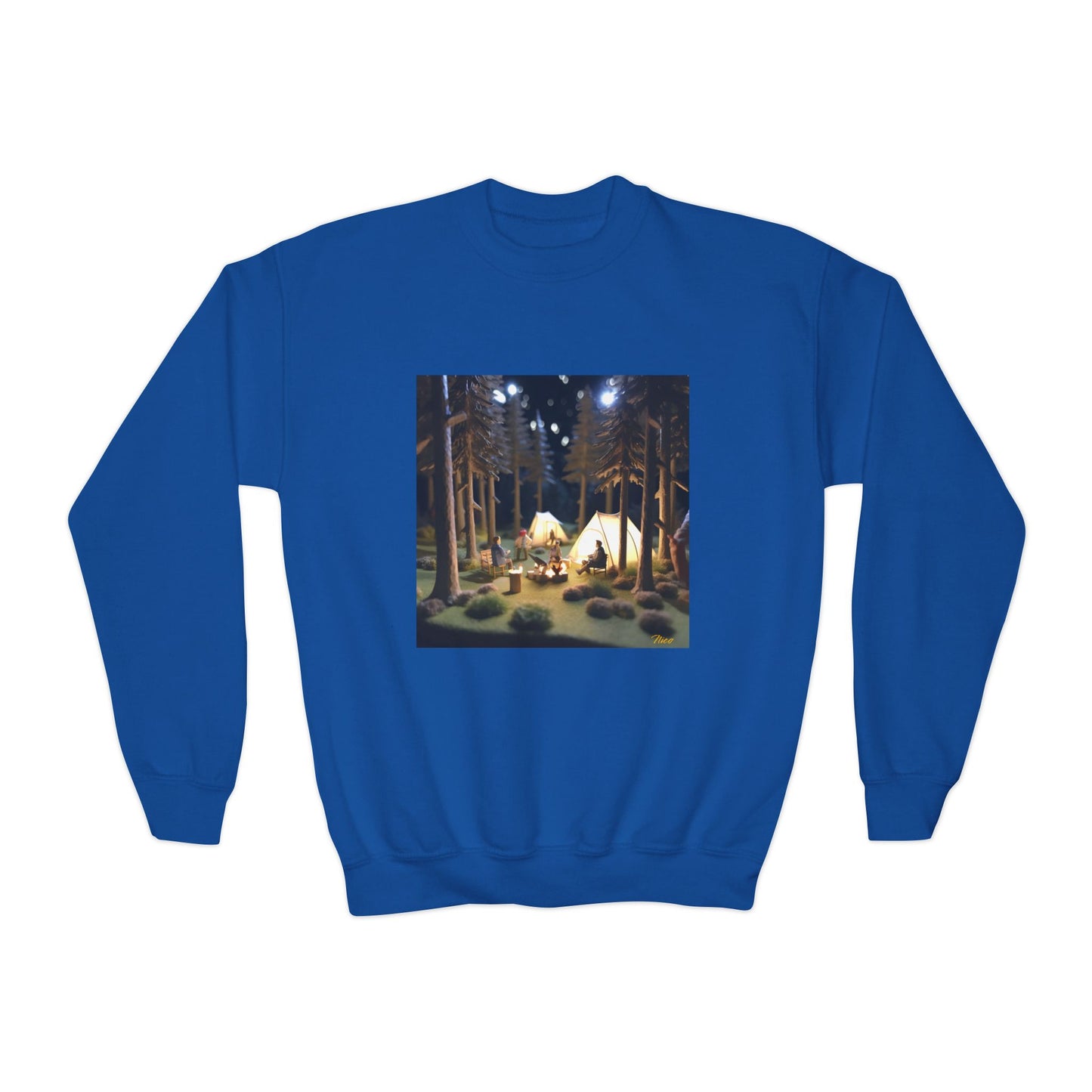 Under The Starry Skies Series Print #7 Youth Crewneck Sweatshirt