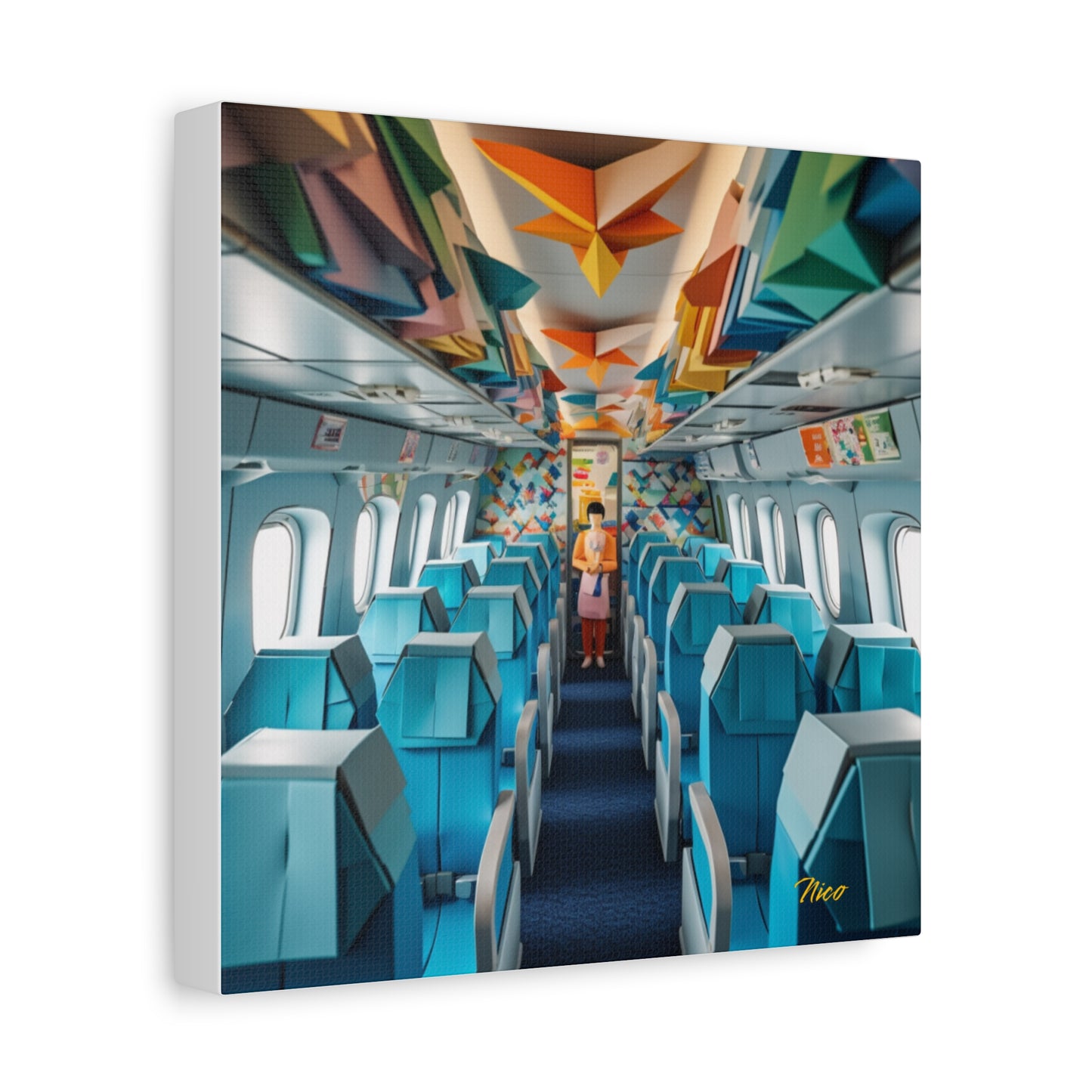 Frequent Flyer Miles Series Print #6 - Streched Matte Canvas Print, 1.25" Thick