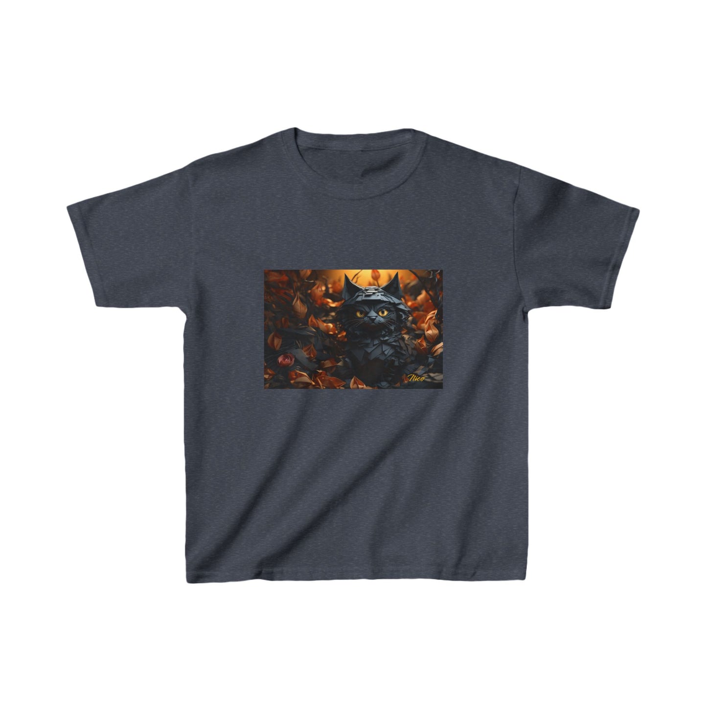 Halloween 2024 Series Print #2 "The Kitty Of Evil!" Kids Heavy Cotton™ Tee