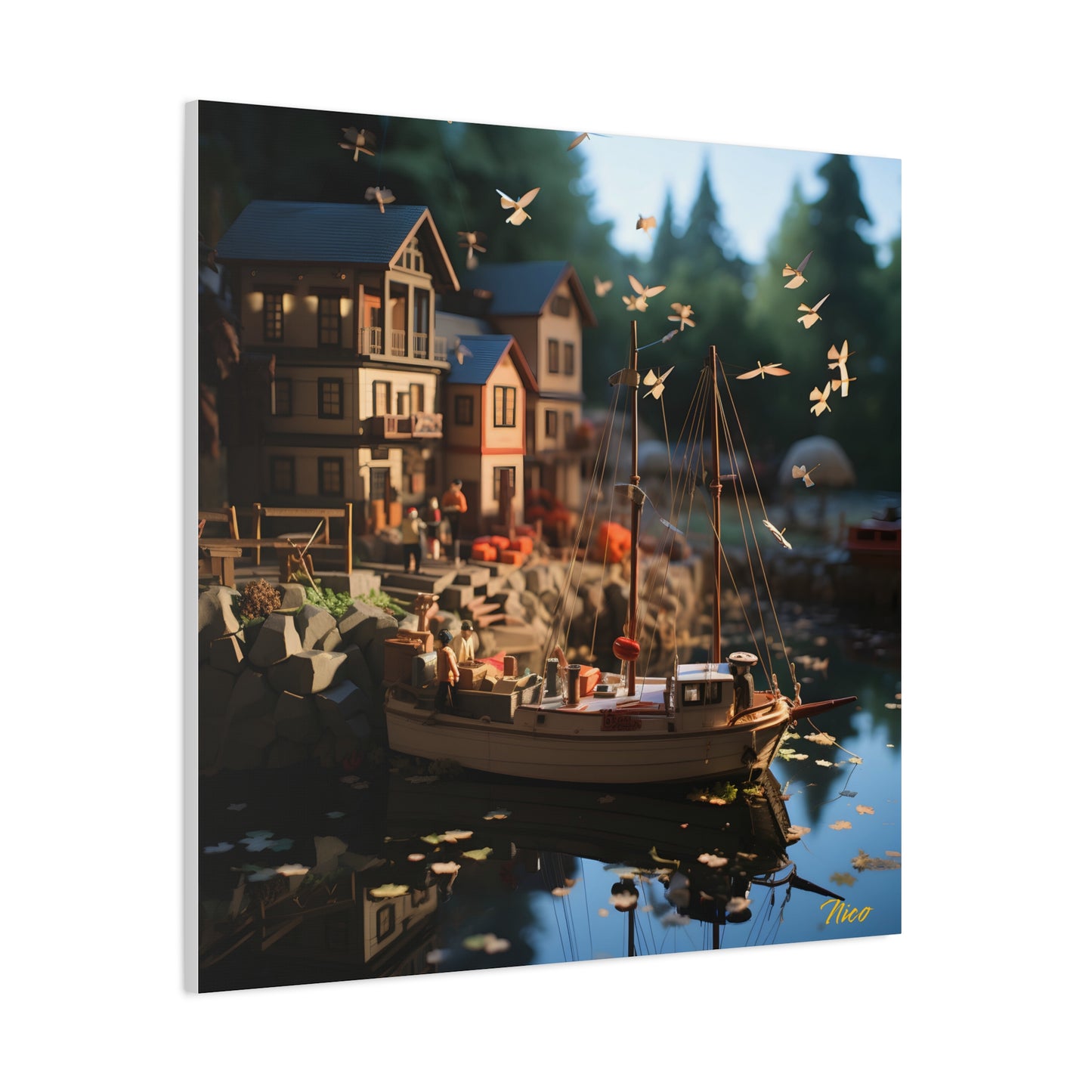 On The Docks By The Bay Series Print #7 - Streched Matte Canvas Print, 1.25" Thick