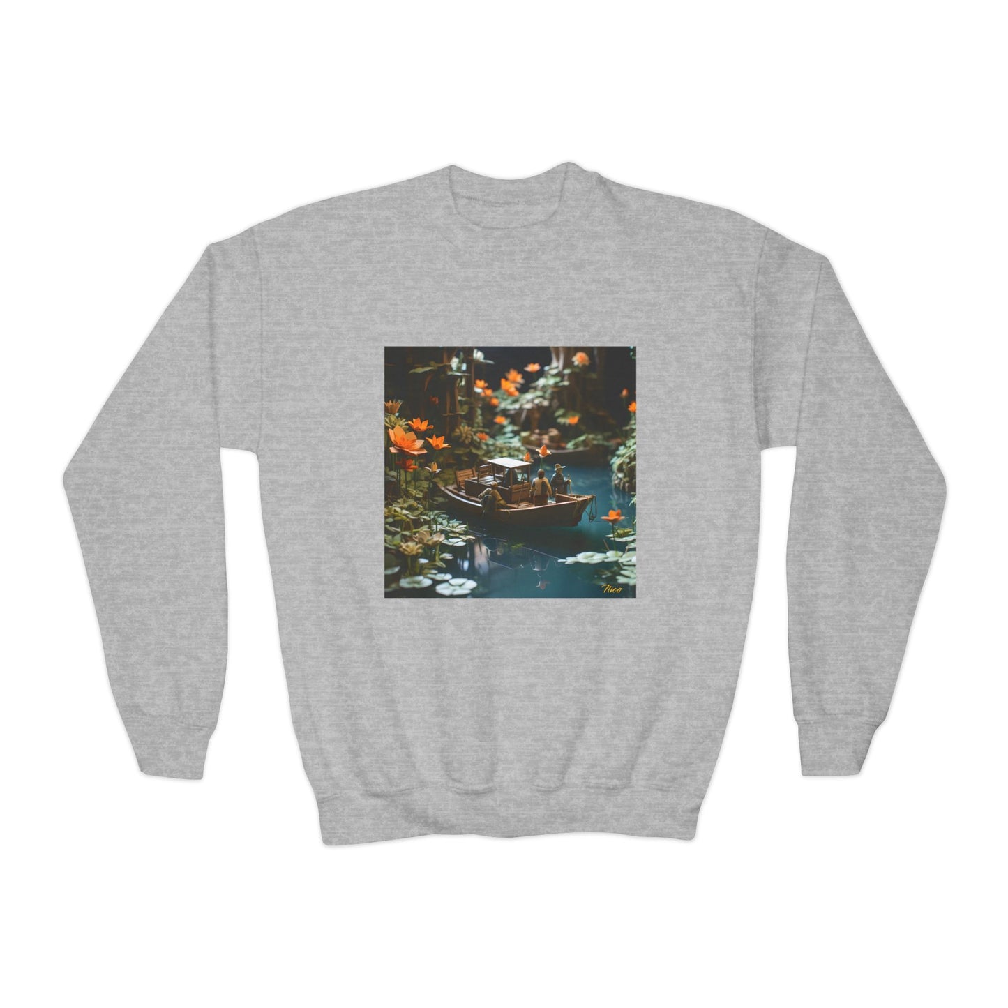 Born On A Bayou Series Print #4 Youth Crewneck Sweatshirt