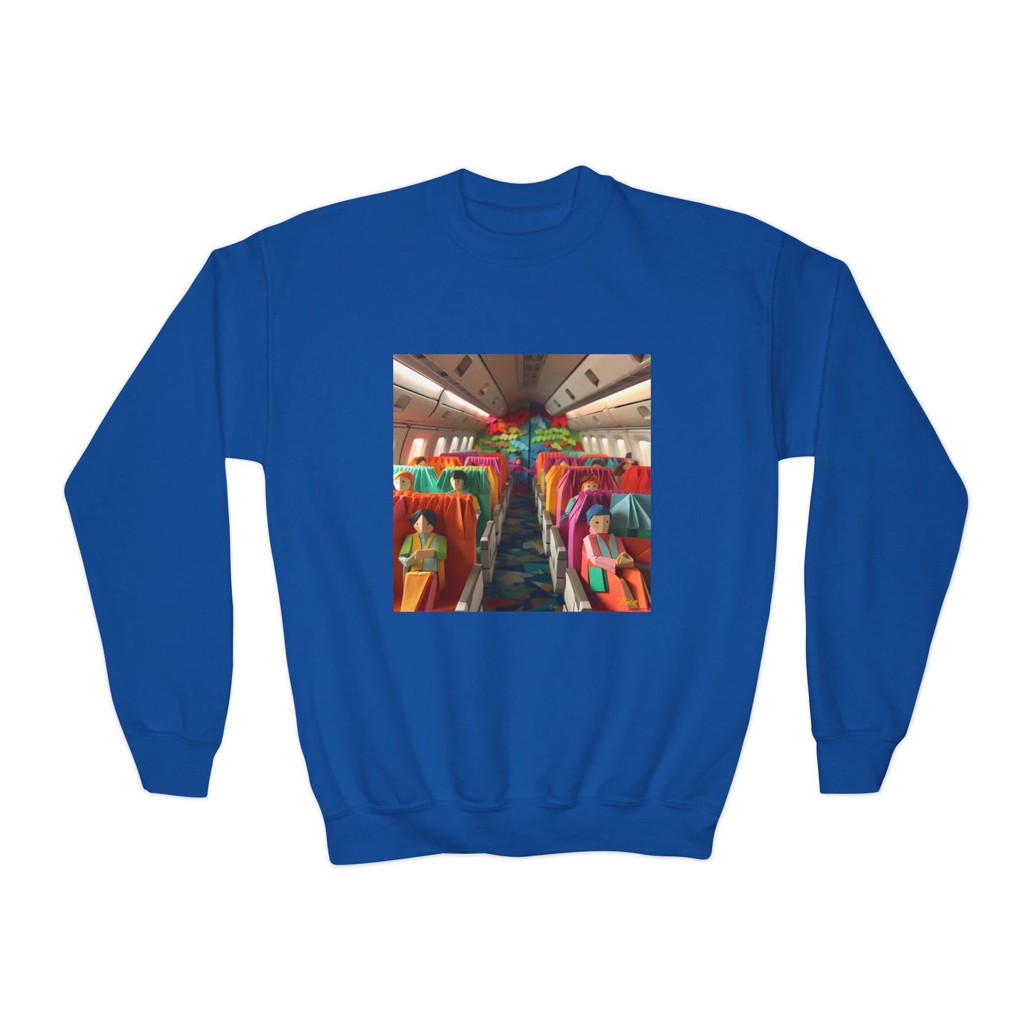 Frequent Flyer Miles Series Print #2 Youth Crewneck Sweatshirt