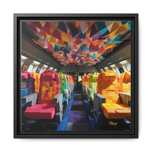 Frequent Flyer Miles Series Print #4 - Black Framed Canvas Print