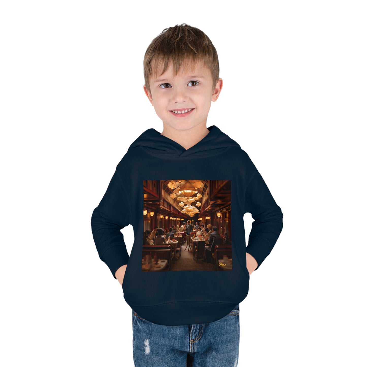 Orient Express Series Print #8 Toddler Pullover Fleece Hoodie