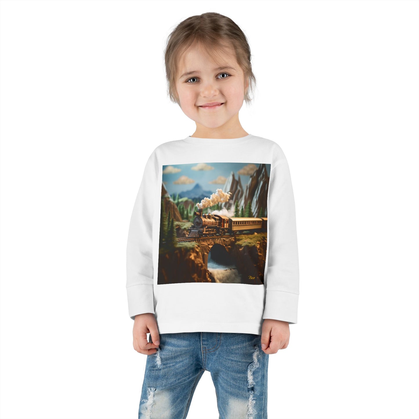 Orient Express Series Print #5 Toddler Long Sleeve Tee