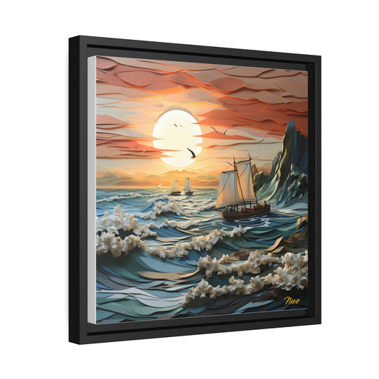 Into The Sunset Series Print #6 - Black Framed Canvas Print