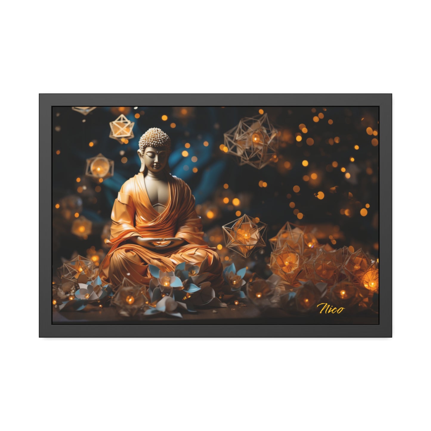 Ascending Buddha Series Print #8 - Framed Fine Art Paper Print