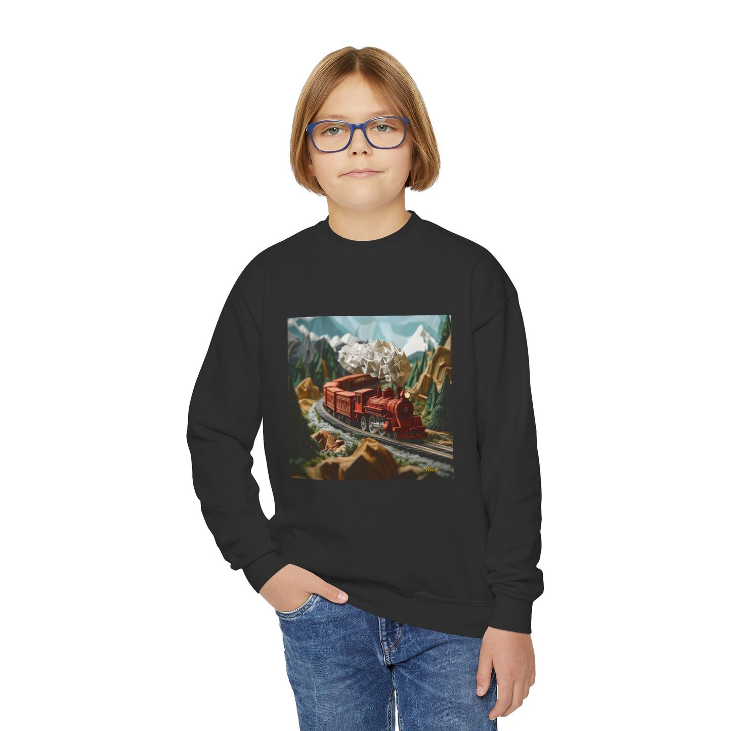 Orient Express Series Print #3 Youth Crewneck Sweatshirt