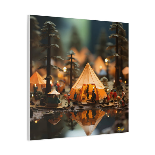 Camping In The Rain Series Print #6 - Streched Matte Canvas Print, 1.25" Thick