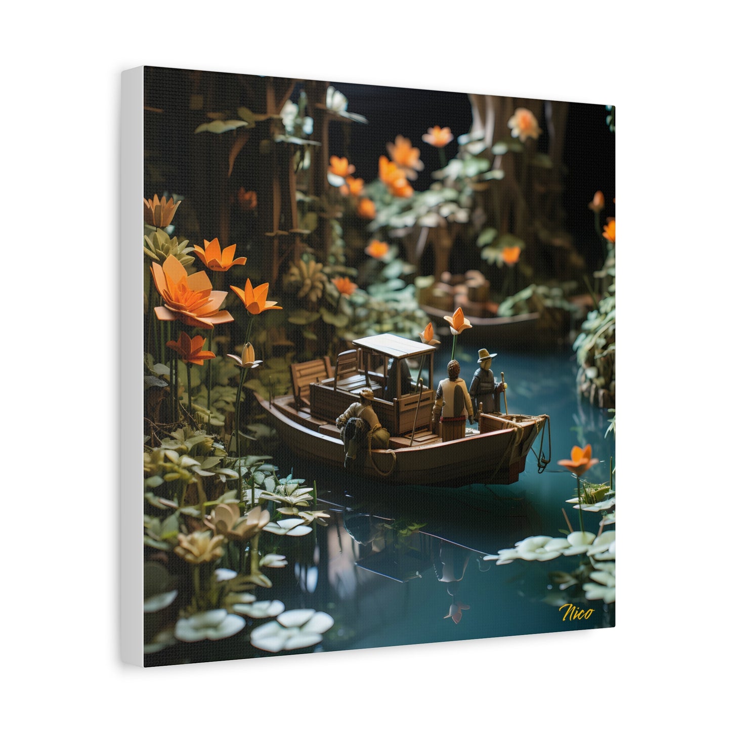 Born On A Bayou Print #4 - Streached Matte Canvas Print, 1.25" Thick