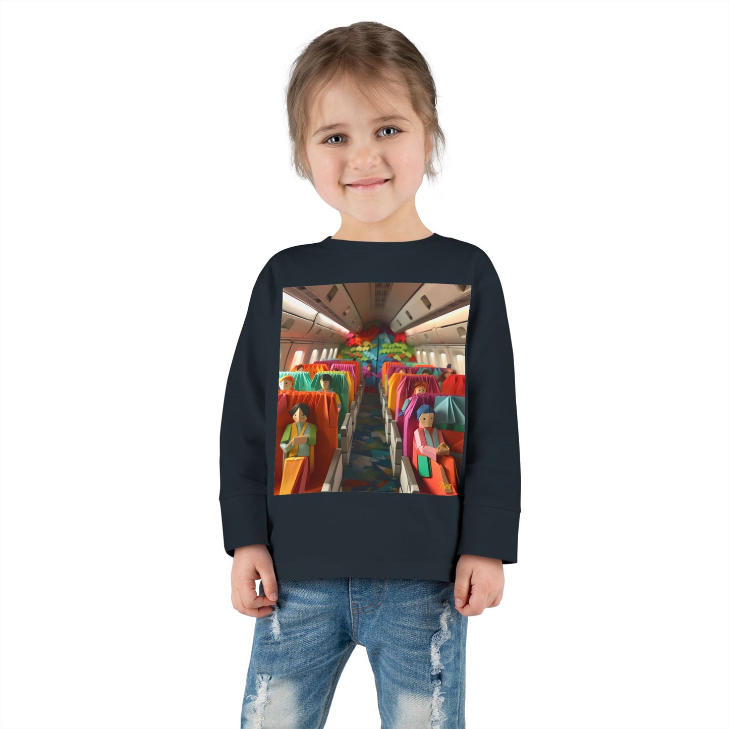 Big Ol' Jet Airliner Series Print #2 Toddler Long Sleeve Tee