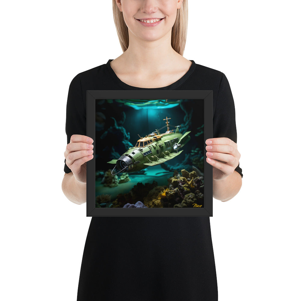 20,000 Leagues Under The Sea Series Print #10 - Framed Paper Print