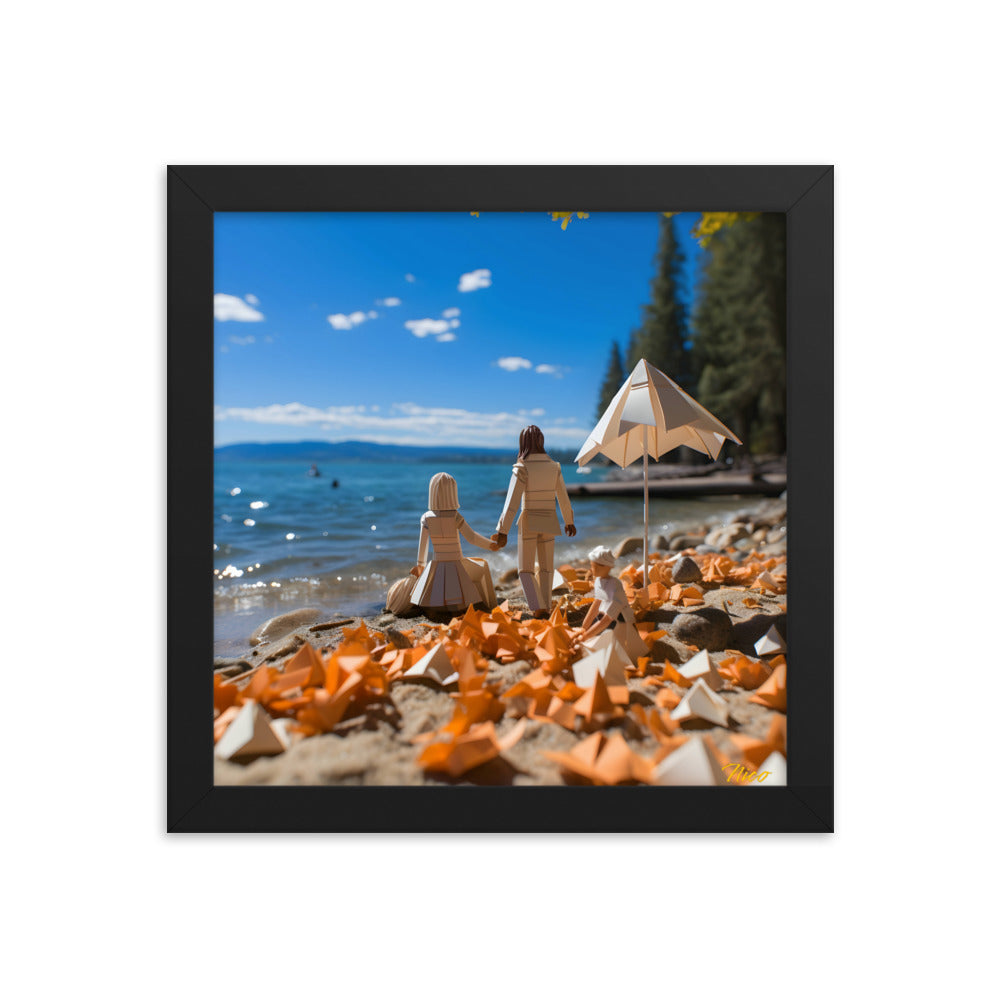 Atop The Mountain Lakeshore Series Print #5 - Framed Paper Print