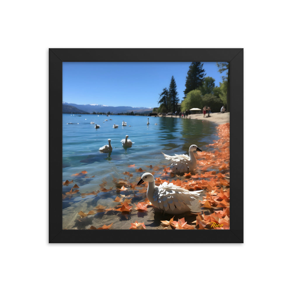 Atop The Mountain Lakeshore Series Print #2 - Framed Paper Print