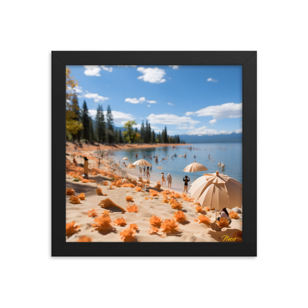 Atop The Mountain Lakeshore Series Print #8 - Framed Paper Print