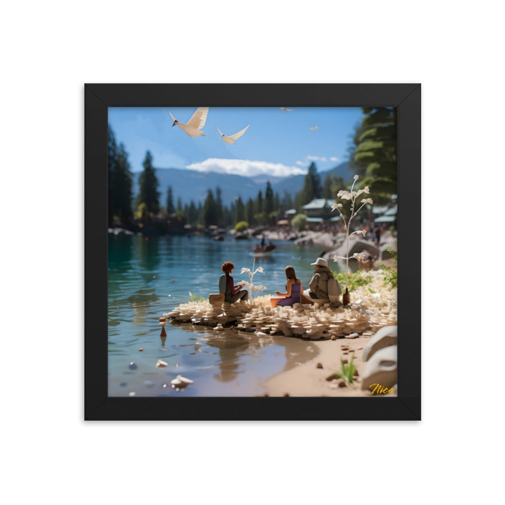 Atop The Mountain Lakeshore Series Print #7 - Framed Paper Print