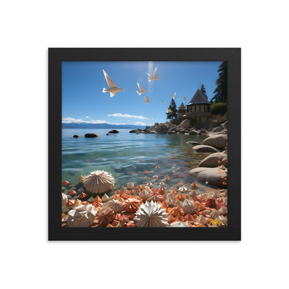 Atop The Mountain Lakeshore Series Print #3 - Framed Paper Print