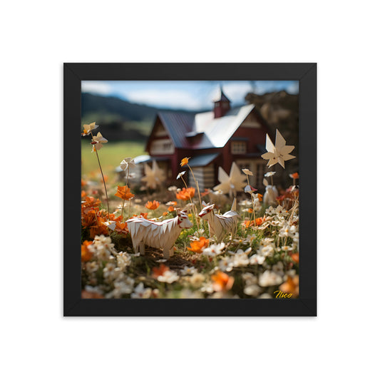 Meadow By The Farm Series Print #10 - Framed Paper Print