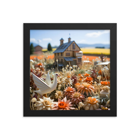 Meadow By The Farm Series Print #9 - Framed Paper Print