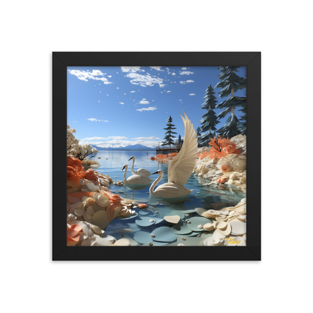 Atop The Mountain Lakeshore Series Print #1 - Framed Paper Print