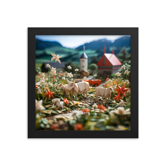 Meadow By The Farm Series Print #5 - Framed Paper Print