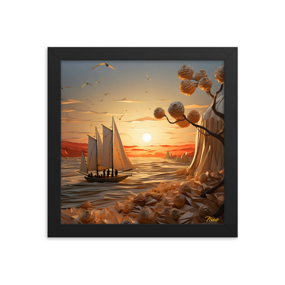 Into The Sunset Series Print #10 - Framed Paper Print