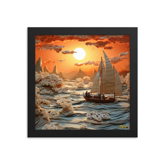 Into The Sunset Series Print #8 - Framed Paper Print