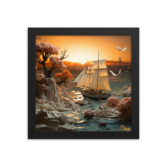 Into The Sunset Series Print #3 - Framed Paper Print