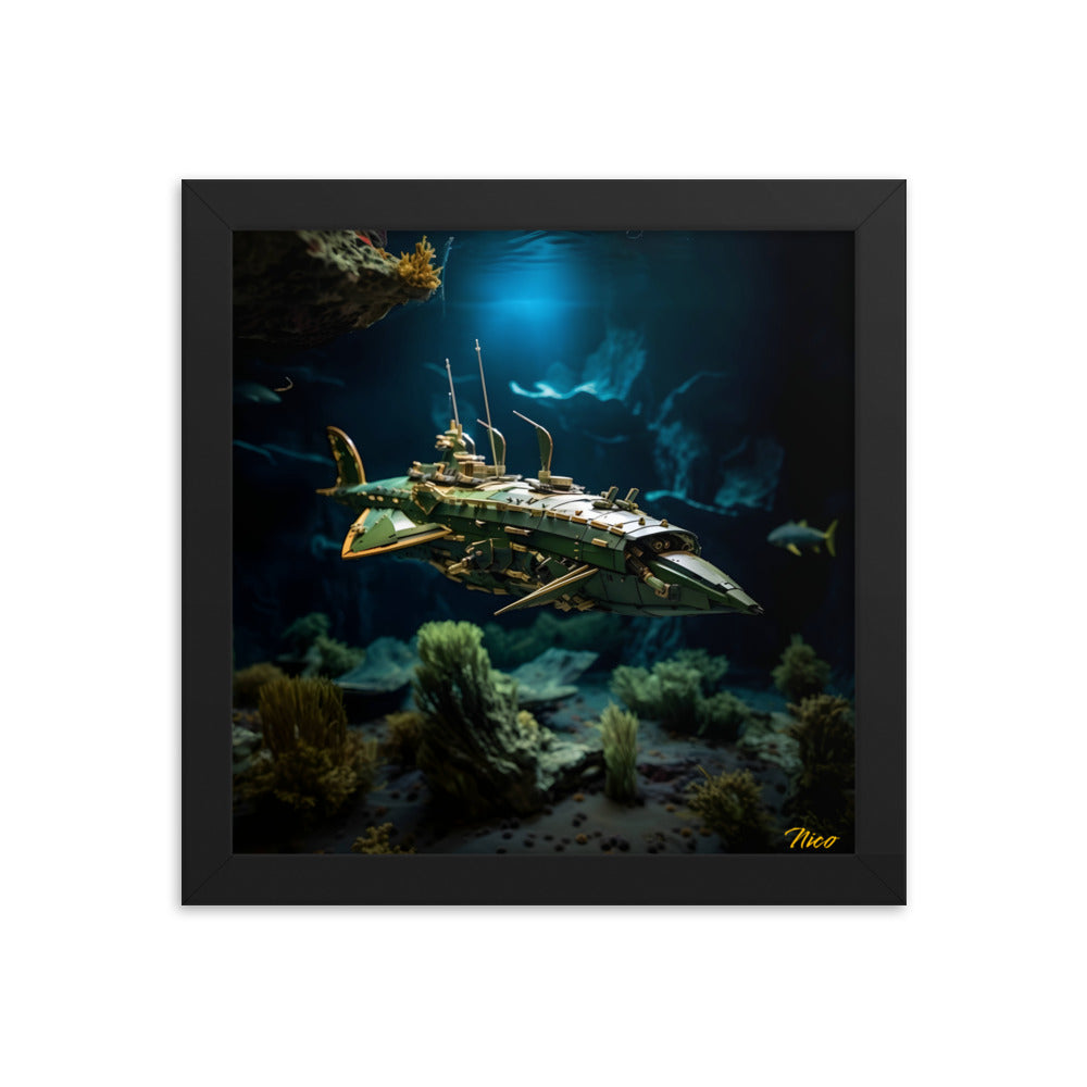 20,000 Leagues Under The Sea Print #1 - Framed Paper Print