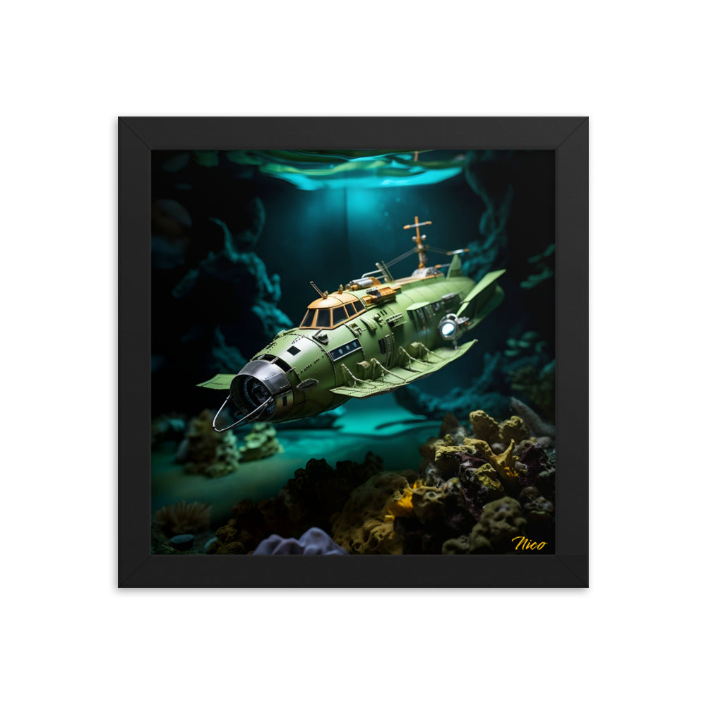 20,000 Leagues Under The Sea Series Print #10 - Framed Paper Print