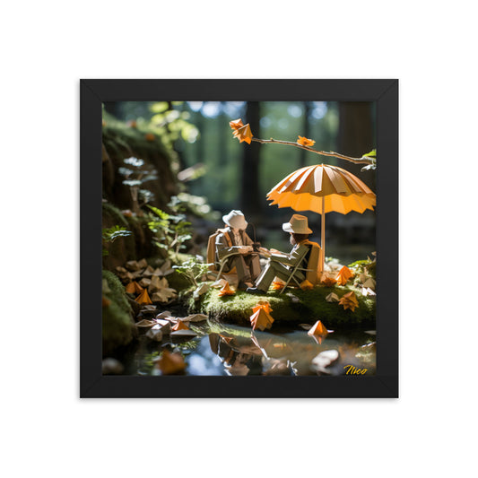 Relaxing By The Brook Series Print #2 - Framed Paper Print