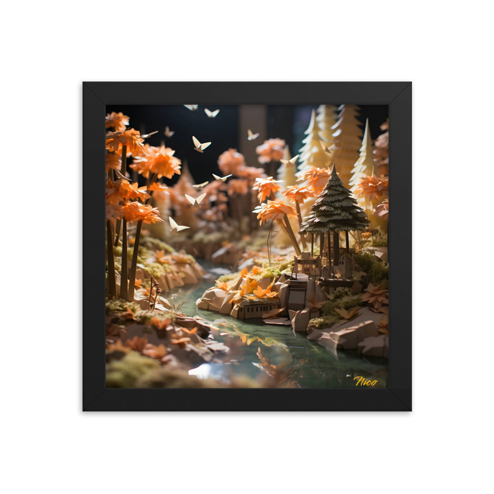 Relaxing By The Brook Series Print #3 - Framed Paper Print