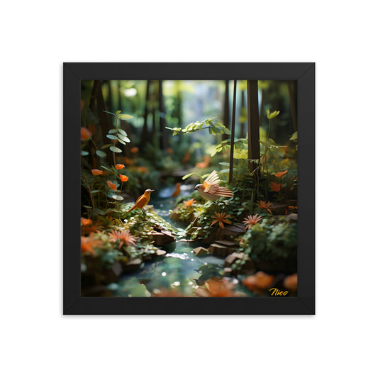 Relaxing By The Brook Series Print #6 - Framed Paper Print