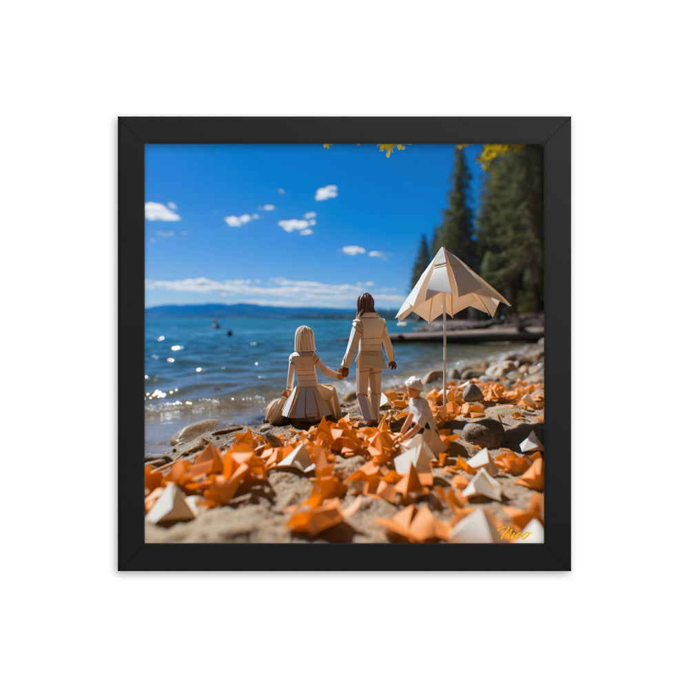 Atop The Mountain Lakeshore Series Print #5 - Framed Paper Print