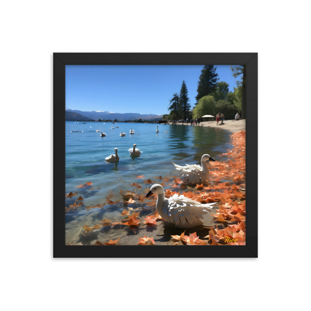 Atop The Mountain Lakeshore Series Print #2 - Framed Paper Print