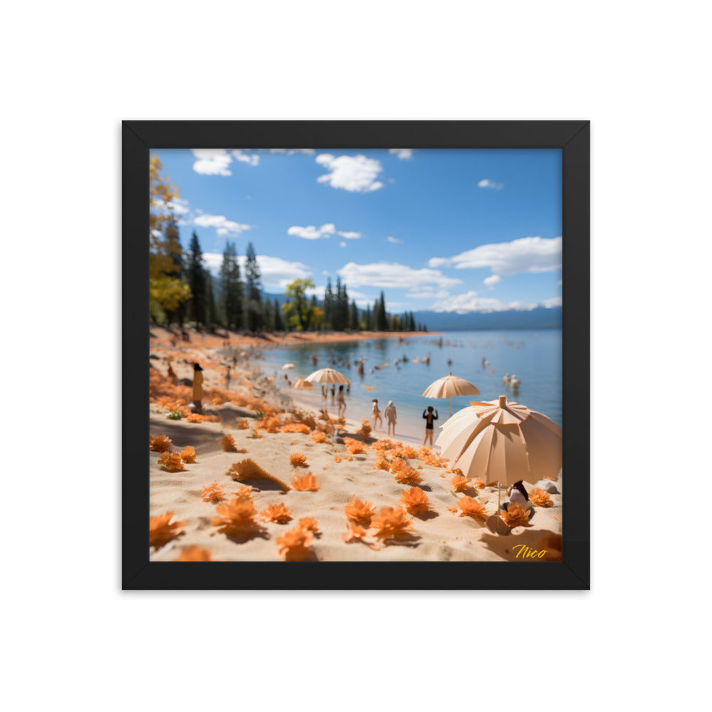 Atop The Mountain Lakeshore Series Print #8 - Framed Paper Print