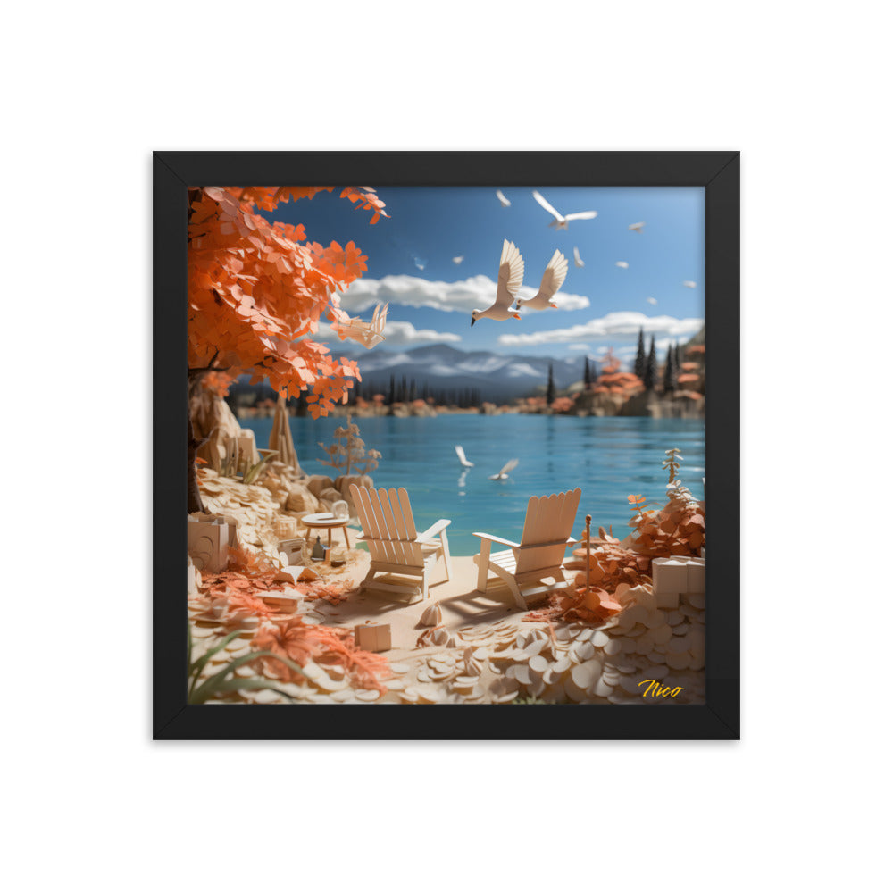 Atop The Mountain Lakeshore Series Print #10 - Framed Paper Print